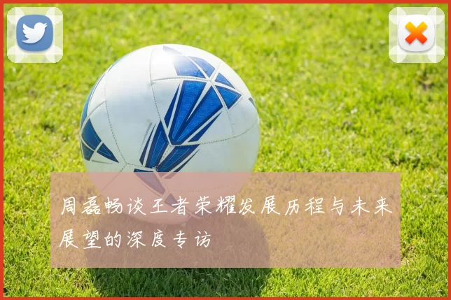 周磊畅谈王者荣耀发展历程与未来展望的深度专访